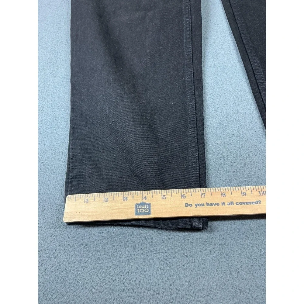 Levis 550 Jeans Mens 38x34 Black Relaxed Tapered Leg Denim 100% Cotton